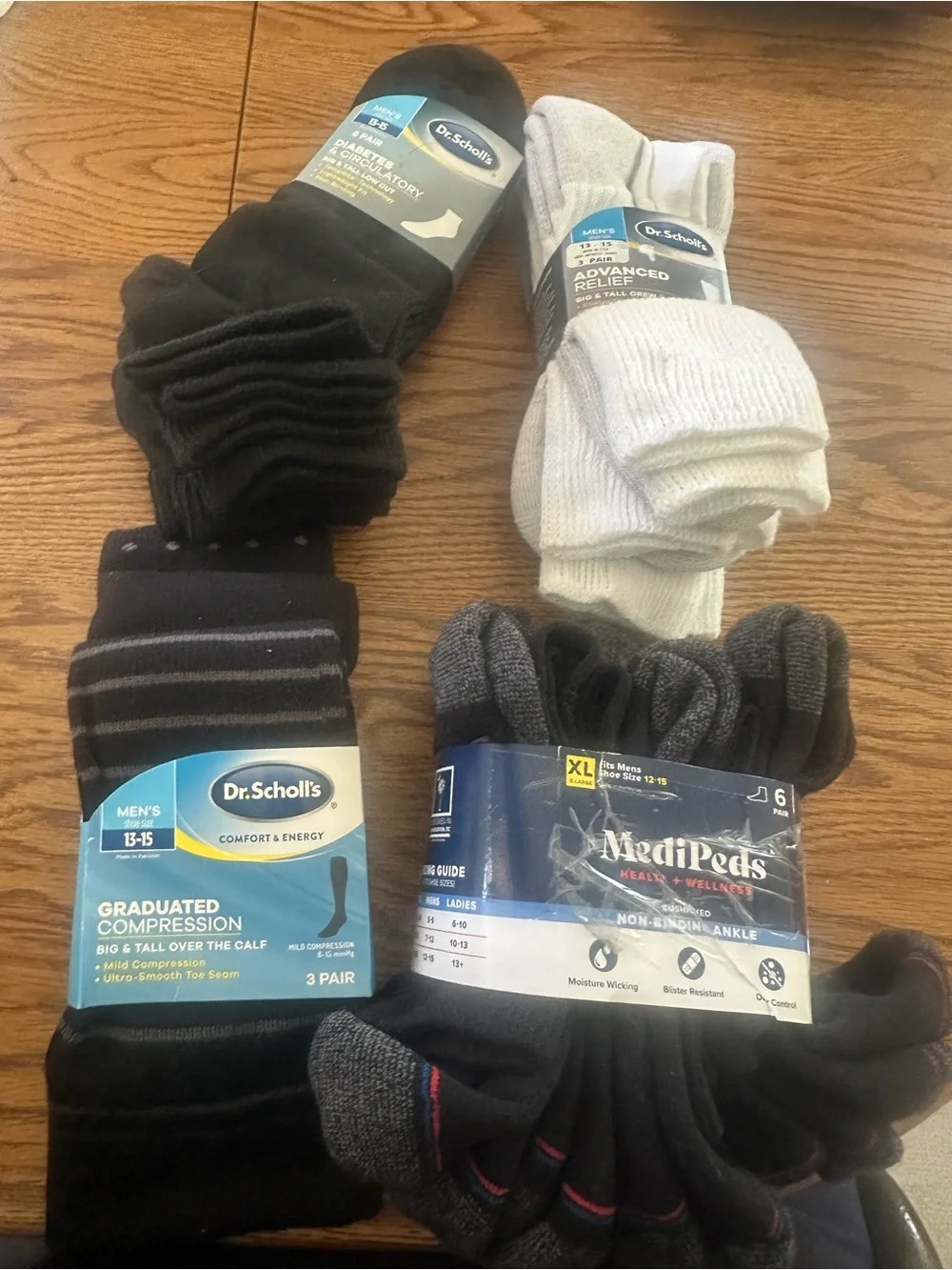 Men's Sock Bundle - Black, White, Gray